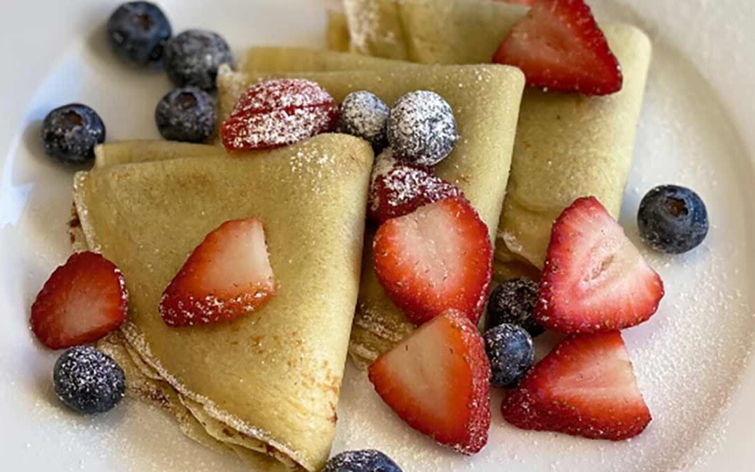 Join Us for Crêpes + Bubbly