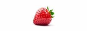 strawberry on white background