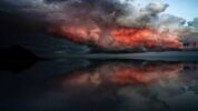 Organic- Krush - Shelf Stable Table - storm clouds over water