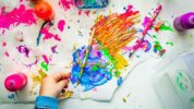Organic Krush - Creative Comforts - Image of a child painting