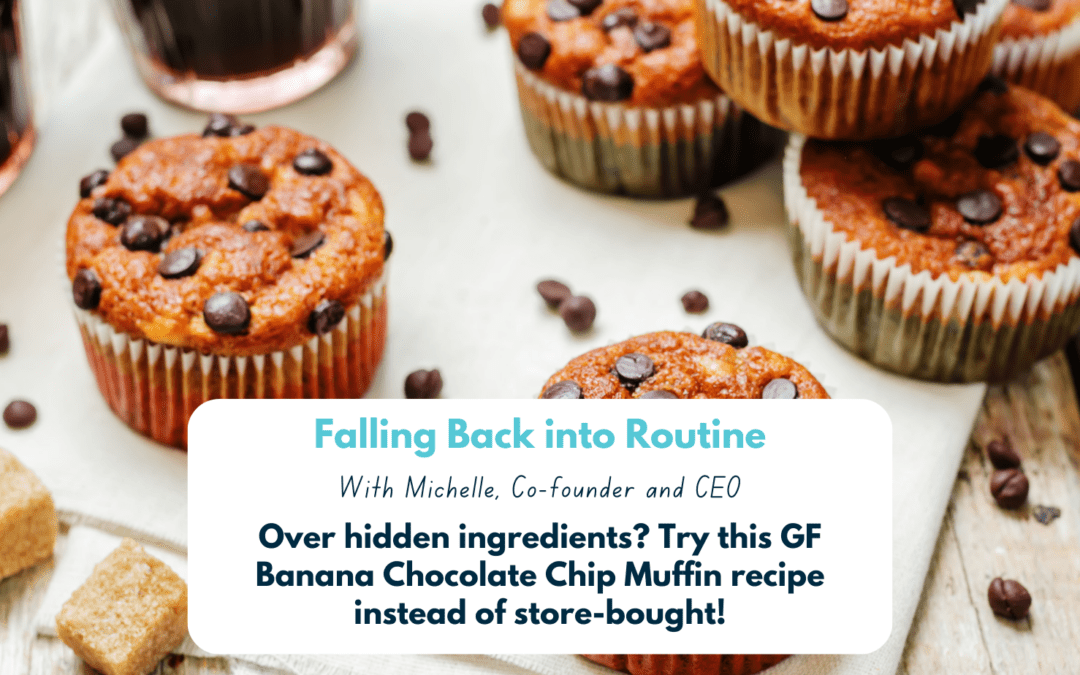 Over “Hidden” Ingredients? Try This GF Banana Chocolate Chip Muffin Recipe Instead of Store-Bought!